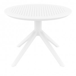 20-0946 SKY WHITE MINI Φ60X45εκ. ΤΡΑΠΕΖΙ ΠΟΛ/ΝΙΟΥ