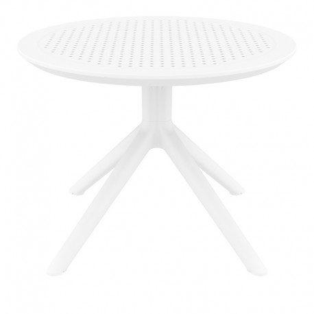 20-0946 SKY WHITE MINI Φ60X45εκ. ΤΡΑΠΕΖΙ ΠΟΛ/ΝΙΟΥ
