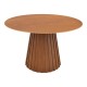 029-000447 Τραπέζι Franzel pakoworld mdf καρυδί Φ120x75εκ