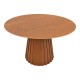 029-000447 Τραπέζι Franzel pakoworld mdf καρυδί Φ120x75εκ