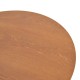 029-000447 Τραπέζι Franzel pakoworld mdf καρυδί Φ120x75εκ
