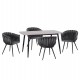 ΣΕΤ ΤΡΑΠΕΖΑΡΙΑΣ 5ΤΜΧ RAVEN HM12116.01 ΚΕΡΑΜΙΚΟ TOP ΓΚΡΙ ΜΑΡΜΑΡΟ--ΓΚΡΙ ΒΕΛΟΥΔΟ