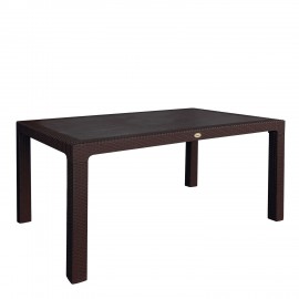 14720032 Τραπέζι Κήπου ArteLibre Eco Καφέ Ανακυκλωμένο PP 150x90x74cm Καφέ