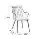 332-000031 Πολυθρόνα Posse pakoworld μέταλλο μπρονζέ-white wash ξύλο-μπεζ ύφασμα 52x59x83εκ