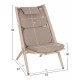 ΠΟΛΥΘΡΟΝΑ RELAX REMUS HM6642.04 ΑΛΟΥΜΙΝΙΟ ΣΑΜΠΑΝΙ-ΣΧΟΙΝΙ OLEFIN ΜΠΕΖ 63x87x94Υεκ.