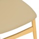 382-000014 Καρέκλα Cardith pakoworld rubberwood-plywood σε φυσική απόχρωση-pu μπεζ 48x51x78εκ