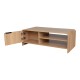 086-000033 Τραπέζι σαλονιού Kelba pakoworld mdf σε φυσική απόχρωση 100x50x35,5εκ