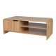 086-000033 Τραπέζι σαλονιού Kelba pakoworld mdf σε φυσική απόχρωση 100x50x35,5εκ