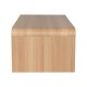 086-000033 Τραπέζι σαλονιού Kelba pakoworld mdf σε φυσική απόχρωση 100x50x35,5εκ
