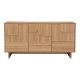 086-000031 Μπουφές Jenfia pakoworld mdf σε φυσική απόχρωση 150x39x75,5εκ