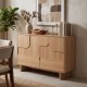 086-000032 Μπουφές Jenfia pakoworld mdf σε φυσική απόχρωση 101,2x39x75,5εκ