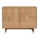 086-000032 Μπουφές Jenfia pakoworld mdf σε φυσική απόχρωση 101,2x39x75,5εκ