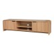 086-000034 Έπιπλο τηλεόρασης Anfen pakoworld mdf σε φυσική απόχρωση 160x39x40,5εκ