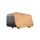 01-12861 ESTIA ΨΩΜΙΕΡΑ BAMBOO ESSENTIALS ΜΕΤΑΛΛΙΚΗ ΜΕ ΚΑΠΑΚΙ 34.5x19x17cm ΜΑΥΡΗ