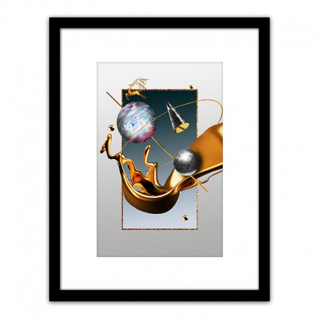 14680087 Πίνακας Σε Κορνίζα ArteLibre Πλαστικό -Abstract- 35x45x1.8cm