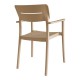 326-000085 Πολυθρόνα Pilma pakoworld cappuccino PP 57x54x82εκ