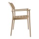 326-000085 Πολυθρόνα Pilma pakoworld cappuccino PP 57x54x82εκ