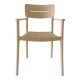 326-000085 Πολυθρόνα Pilma pakoworld cappuccino PP 57x54x82εκ