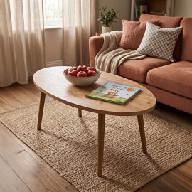 197-000348 Τραπέζι σαλονιού Sartori pakoworld oak 90x45x43εκ
