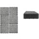06512921 Πλακάκια Δαπέδου Μαύρο Πέτρα 30.5x30.5x2cm 6Τμχ