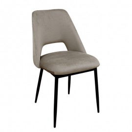 11-1650 MADISON CAPPUCCINO VELVET ΥΦΑΣΜΑ ΚΑΡΕΚΛΑ ΜΕΤΑΛΛΙΚΗ 45X54X83εκ.