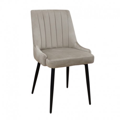 11-1651 MEGAN CAPPUCCINO VELVET ΥΦΑΣΜΑ ΚΑΡΕΚΛΑ ΜΕΤΑΛΛΙΚΗ 51(56)Χ58Χ88εκ.
