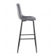 43-2806 NORA GREY VELVET ΥΦΑΣΜΑ 75εκ. ΣΚΑΜΠΟ ΜΕΤΑΛΛΙΚΟ 45X42X75-110εκ.