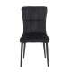 11-1645-1 SELIN BLACK VELVET ΥΦΑΣΜΑ ΚΑΡΕΚΛΑ ΜΕΤΑΛΛΙΚΗ 46X54X91εκ.