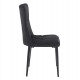 11-1645-1 SELIN BLACK VELVET ΥΦΑΣΜΑ ΚΑΡΕΚΛΑ ΜΕΤΑΛΛΙΚΗ 46X54X91εκ.