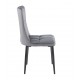 11-1645 SELIN GREY VELVET ΥΦΑΣΜΑ ΚΑΡΕΚΛΑ ΜΕΤΑΛΛΙΚΗ 46X54X91εκ.