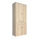 367-000034 Ντουλάπα γραφείου Armadi pakoworld σε oak-μπεζ 80x40x200εκ