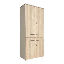 367-000034 Ντουλάπα γραφείου Armadi pakoworld σε oak-μπεζ 80x40x200εκ