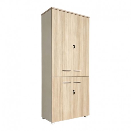 367-000034 Ντουλάπα γραφείου Armadi pakoworld σε oak-μπεζ 80x40x200εκ