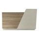 367-000039 Γραφείο reception Kalu pakoworld σε oak-μπεζ απόχρωση 180x60x105εκ