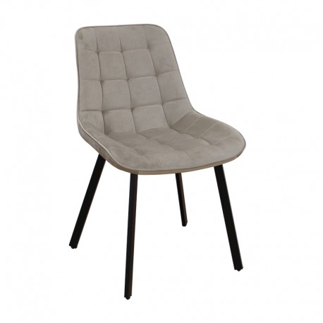 11-1644 MIRA CAPPUCCINO VELVET ΥΦΑΣΜΑ ΚΑΡΕΚΛΑ ΜΕΤΑΛΛΙΚΗ 53X59X86εκ.