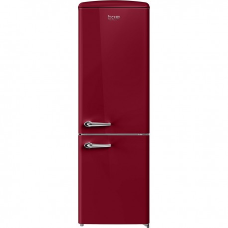 Omnys WNT-EPQ33025WR Retro Ψυγειοκαταψύκτης 330lt No Frost Υ190xΠ60xΒ73.5cm Κόκκινος E