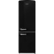 Omnys WNT-EPQ33025BLC Retro Ψυγειοκαταψύκτης No Frost Υ190xΠ60xΒ73.5cm Μαύρος E