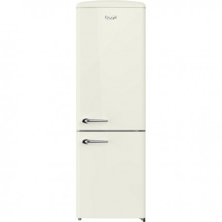 Omnys WNT-EPQ33025C Retro Ψυγειοκαταψύκτης 330lt No Frost Υ190xΠ60xΒ73.5cm Μπεζ E