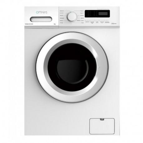 Omnys WNM-8014AINS Πλυντήριο Ρούχων 8kg με Τεχνολογία Ατμού 1400 Στροφών BLDC Inverter Motor A