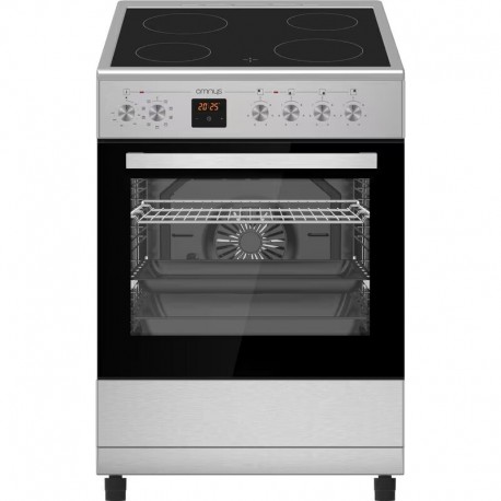 Omnys EC6809DPIN Κουζίνα 80lt με Κεραμικές Εστίες Π60εκ. Inox A