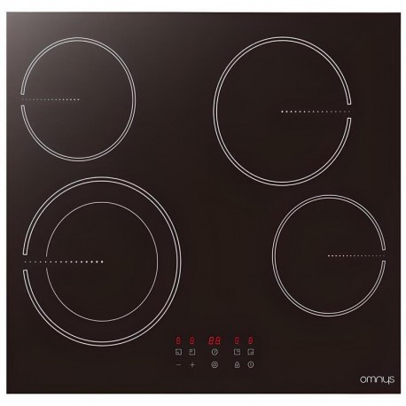 Omnys CH641TFB Κεραμική Εστία Αυτόνομη με Λειτουργία Κλειδώματος 52x59εκ.