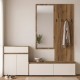 192-000073 Έπιπλο εισόδου Ansia pakoworld καρυδί oak 210x44,7x175εκ