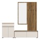 192-000073 Έπιπλο εισόδου Ansia pakoworld καρυδί oak 210x44,7x175εκ