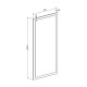 192-000073 Έπιπλο εισόδου Ansia pakoworld καρυδί oak 210x44,7x175εκ