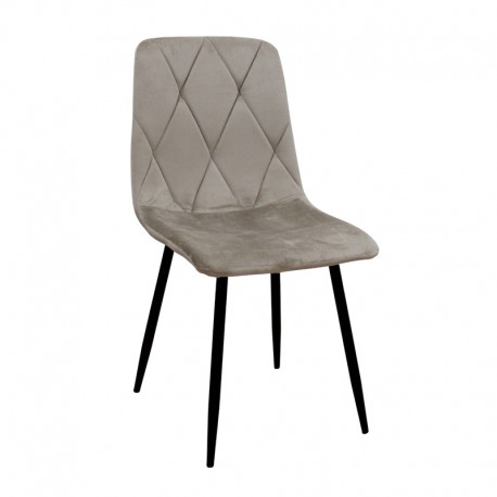 11-1649 EVA CAPPUCCINO VELVET ΥΦΑΣΜΑ ΚΑΡΕΚΛΑ ΜΕΤΑΛΛΙΚΗ 43X55X90εκ.