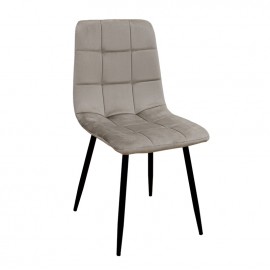11-1648 OSCAR CAPPUCCINO VELVET ΥΦΑΣΜΑ ΚΑΡΕΚΛΑ ΜΕΤΑΛΛΙΚΗ 43Χ51Χ90εκ.