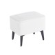 40-0615-1 SAMI WHITE PU ΣΚΑΜΠΟ 40X30X34εκ.