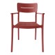 326-000089 Πολυθρόνα Pilma pakoworld terracotta PP 57x54x82εκ