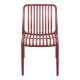 326-000082 Καρέκλα Zoi pakoworld στοιβαζόμενη terracotta PP 42x58x79εκ