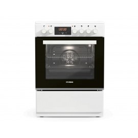 Hyundai HCVC25V-7261VW Κουζίνα Ηλεκτρική 65lt με Κεραμικές Εστίες Λευκό 60cm A